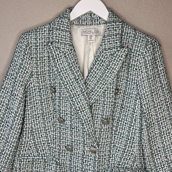 Rachel Zoe Tweed Blazer Size Medium - Picture 2 of 14